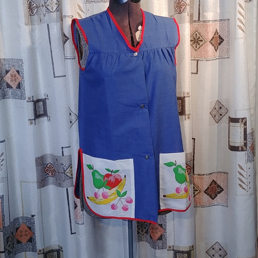 Vintage Chambray Fruit Smock